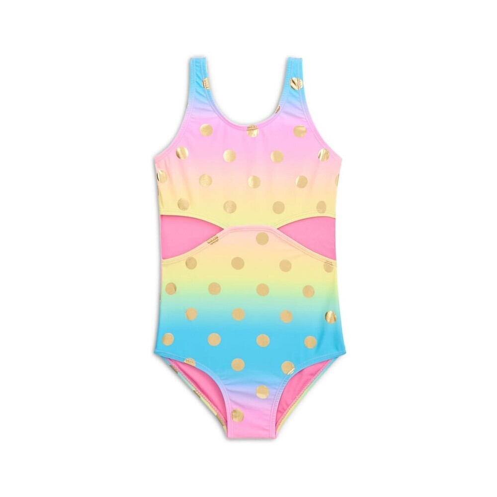 Appaman Erika Swimsuits Girl's 8 Multicolor Rainbow One-Piece Swimwear RED328